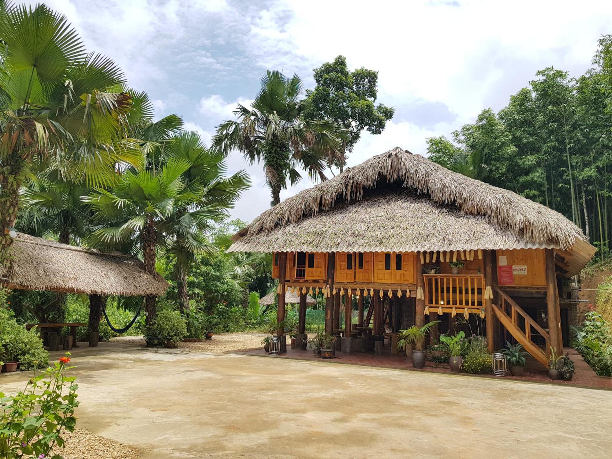 Vu Linh Palm House Homestay - Bungalow Yen Bai Εξωτερικό φωτογραφία