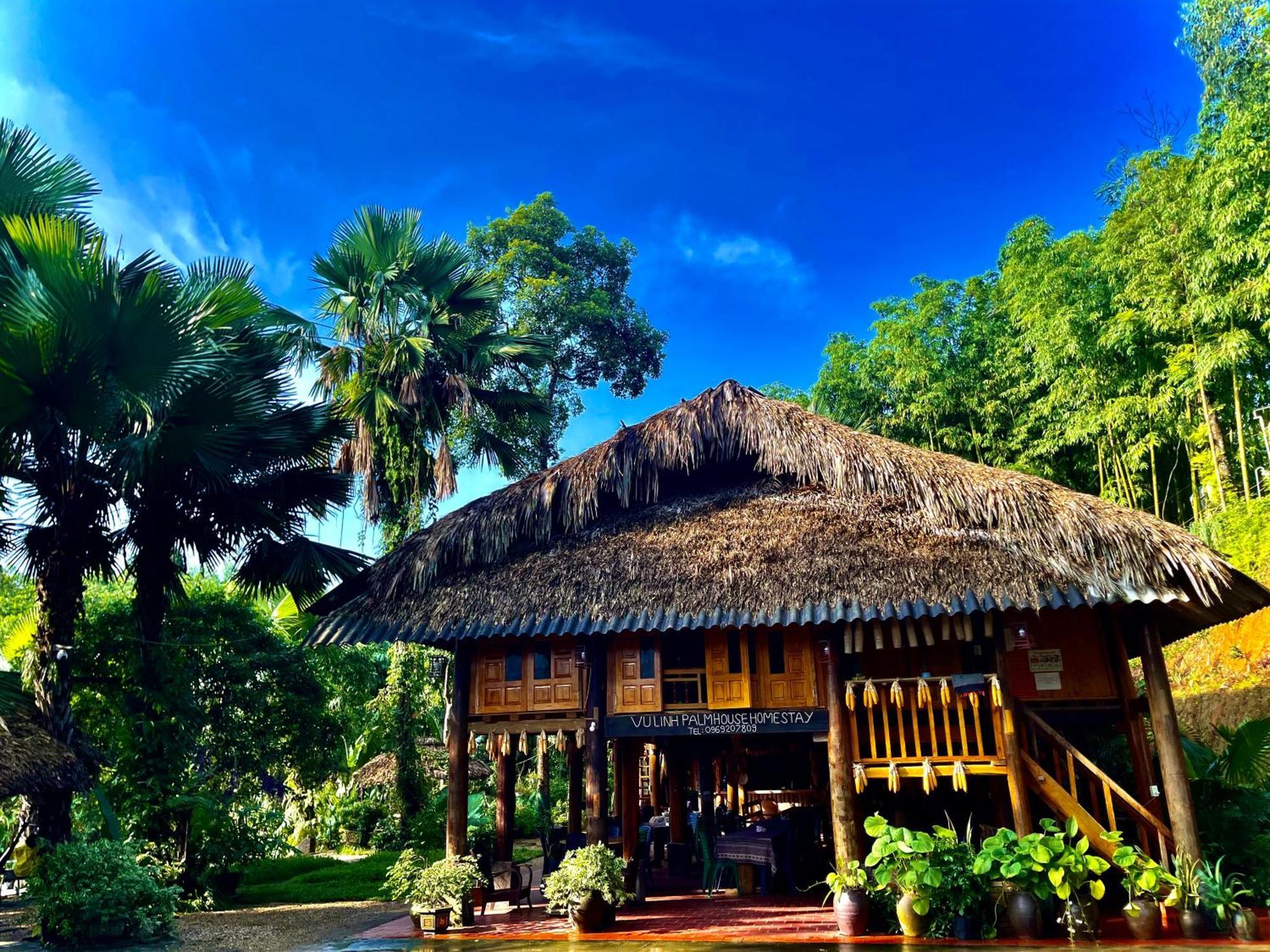 Vu Linh Palm House Homestay - Bungalow Yen Bai Εξωτερικό φωτογραφία
