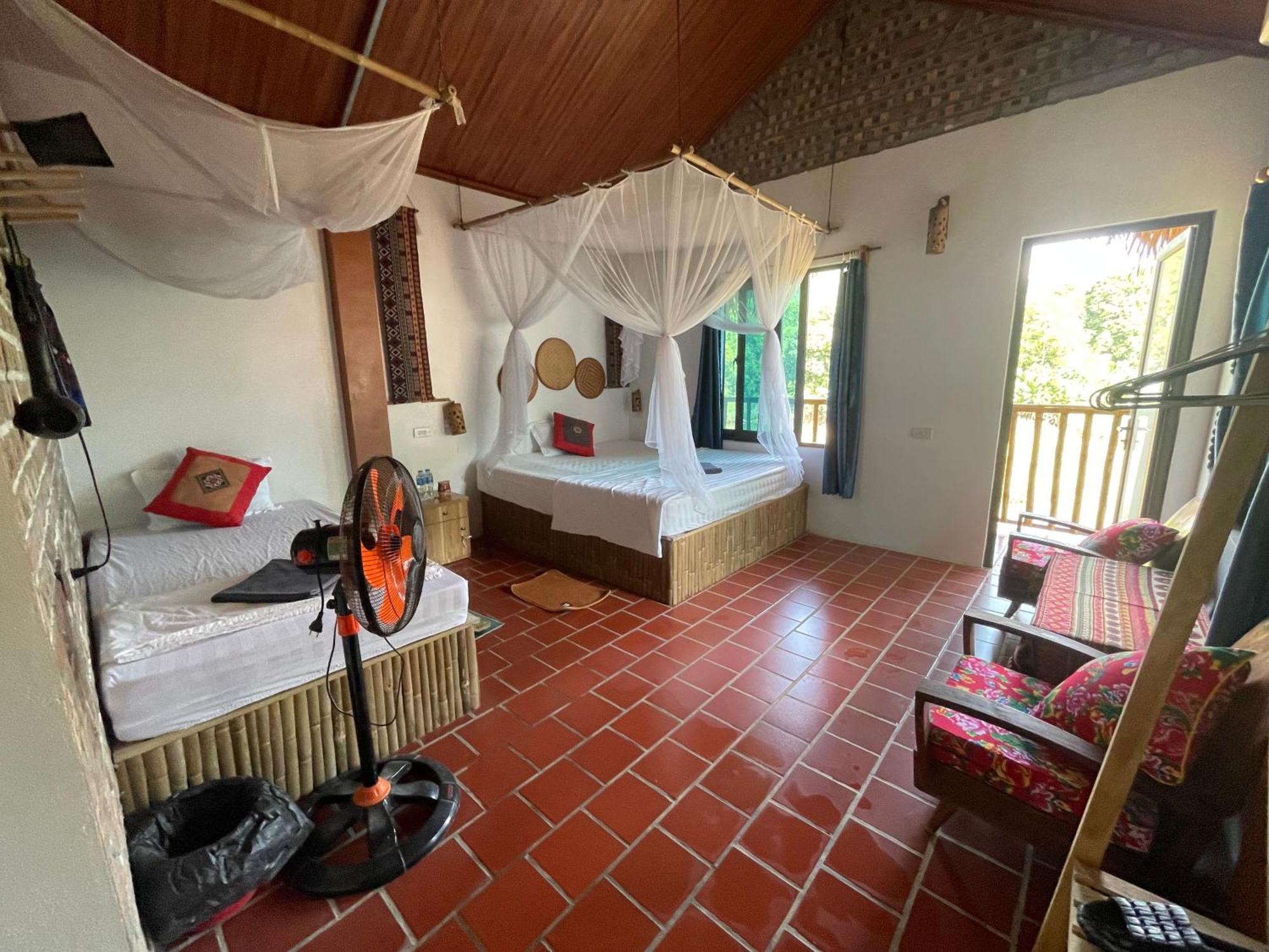 Vu Linh Palm House Homestay - Bungalow Yen Bai Εξωτερικό φωτογραφία