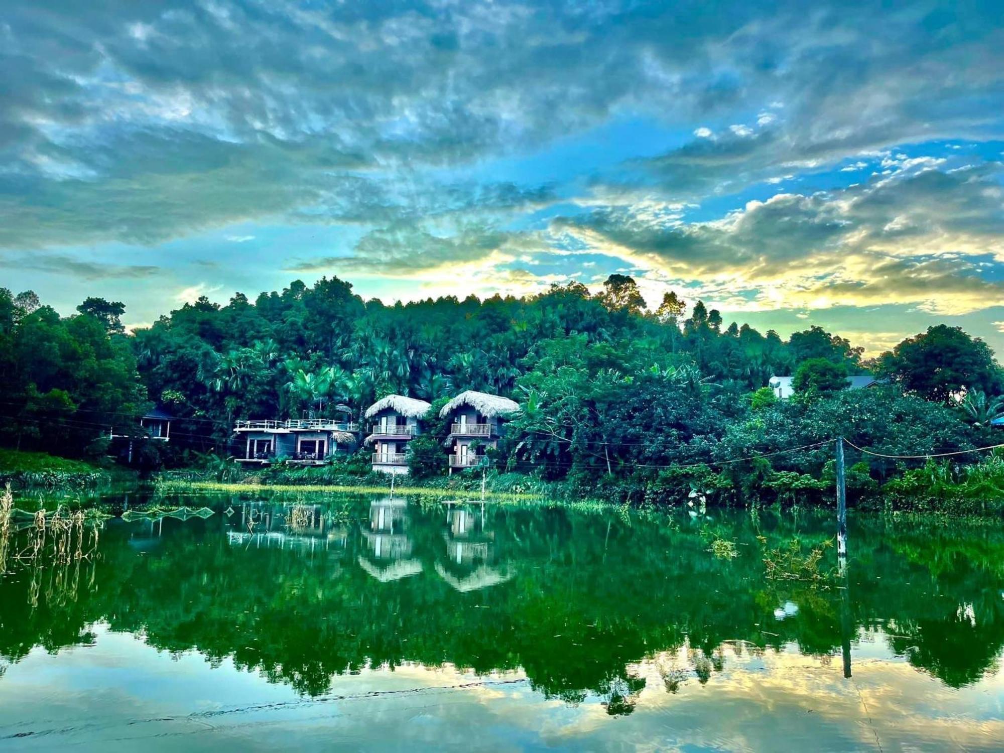 Vu Linh Palm House Homestay - Bungalow Yen Bai Εξωτερικό φωτογραφία