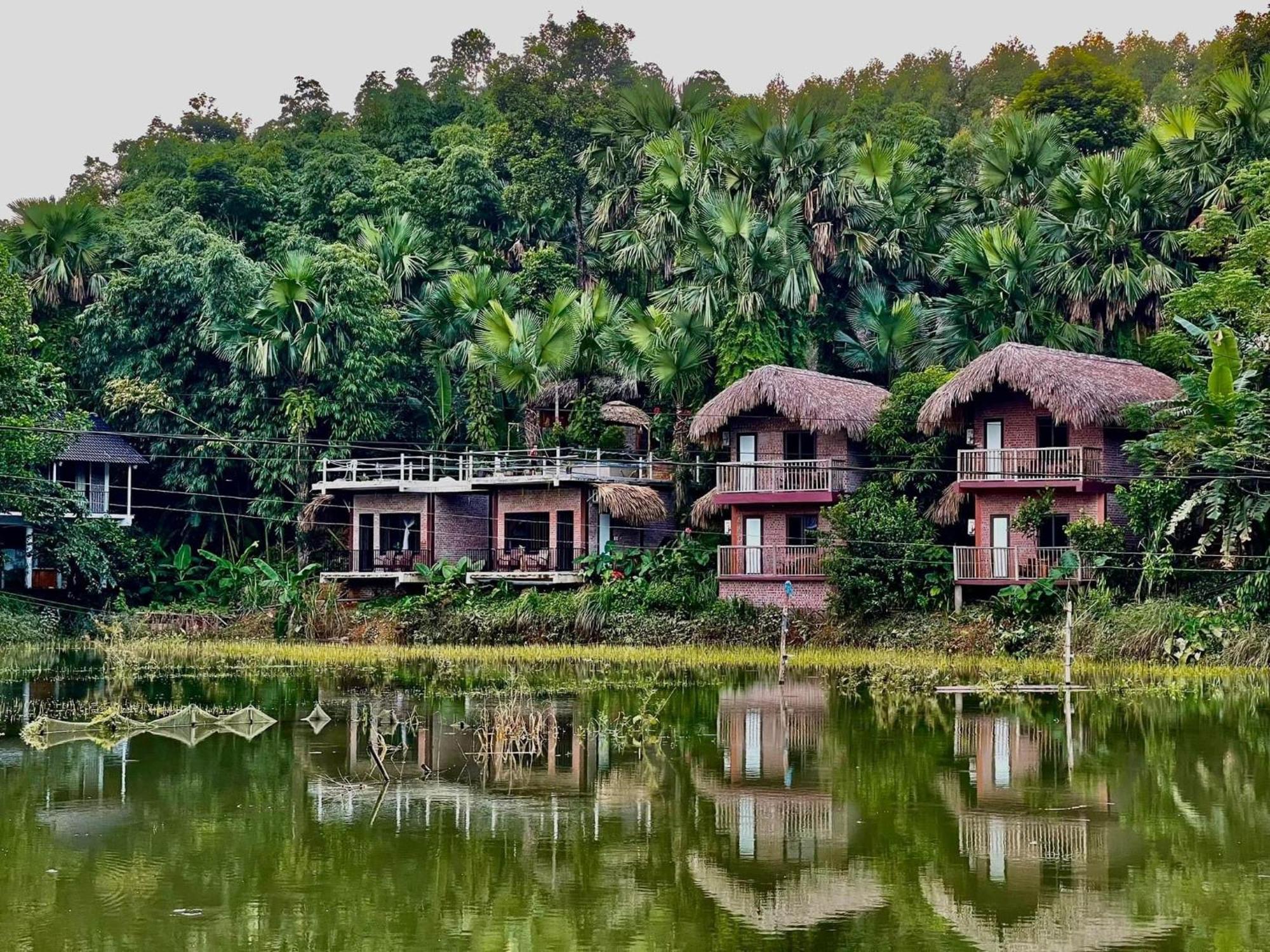 Vu Linh Palm House Homestay - Bungalow Yen Bai Εξωτερικό φωτογραφία