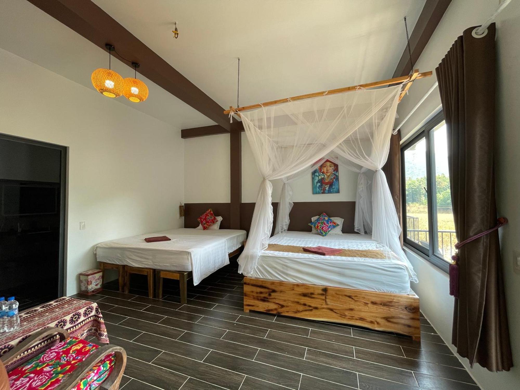 Vu Linh Palm House Homestay - Bungalow Yen Bai Εξωτερικό φωτογραφία