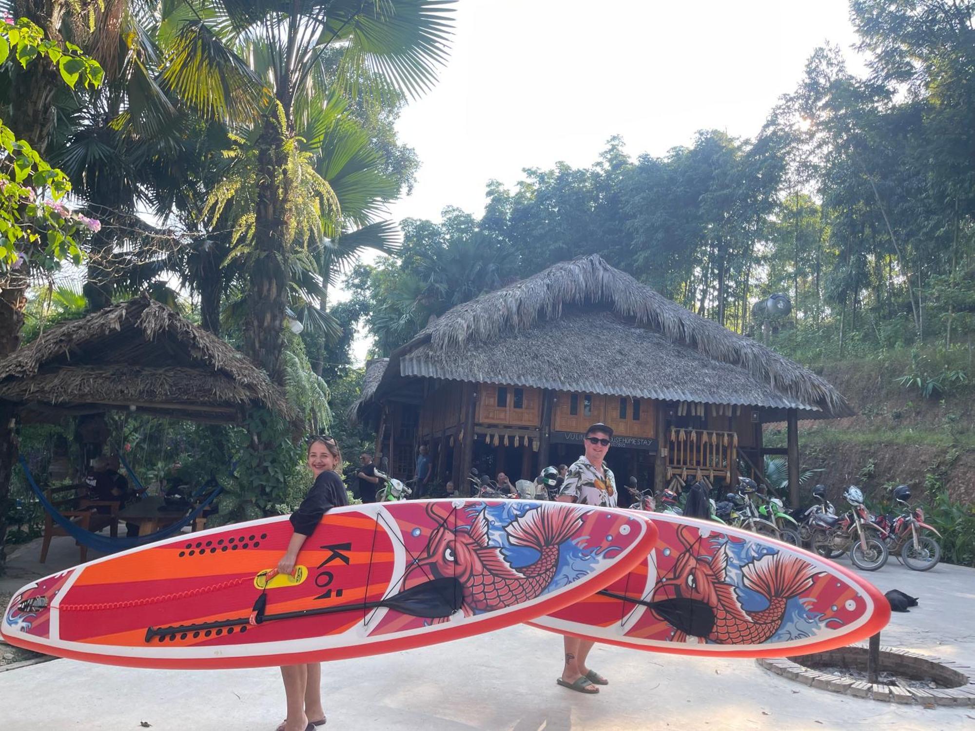 Vu Linh Palm House Homestay - Bungalow Yen Bai Εξωτερικό φωτογραφία