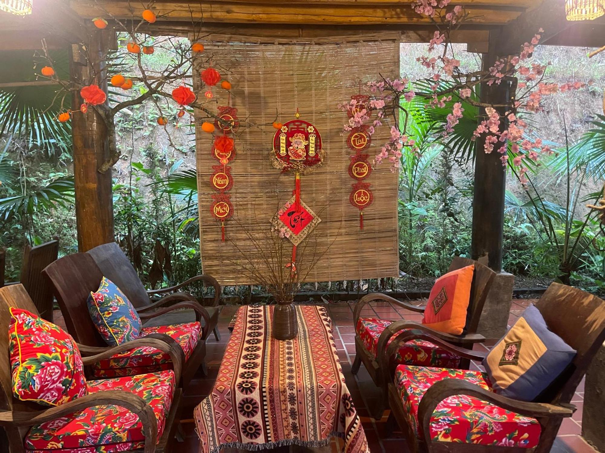 Vu Linh Palm House Homestay - Bungalow Yen Bai Εξωτερικό φωτογραφία