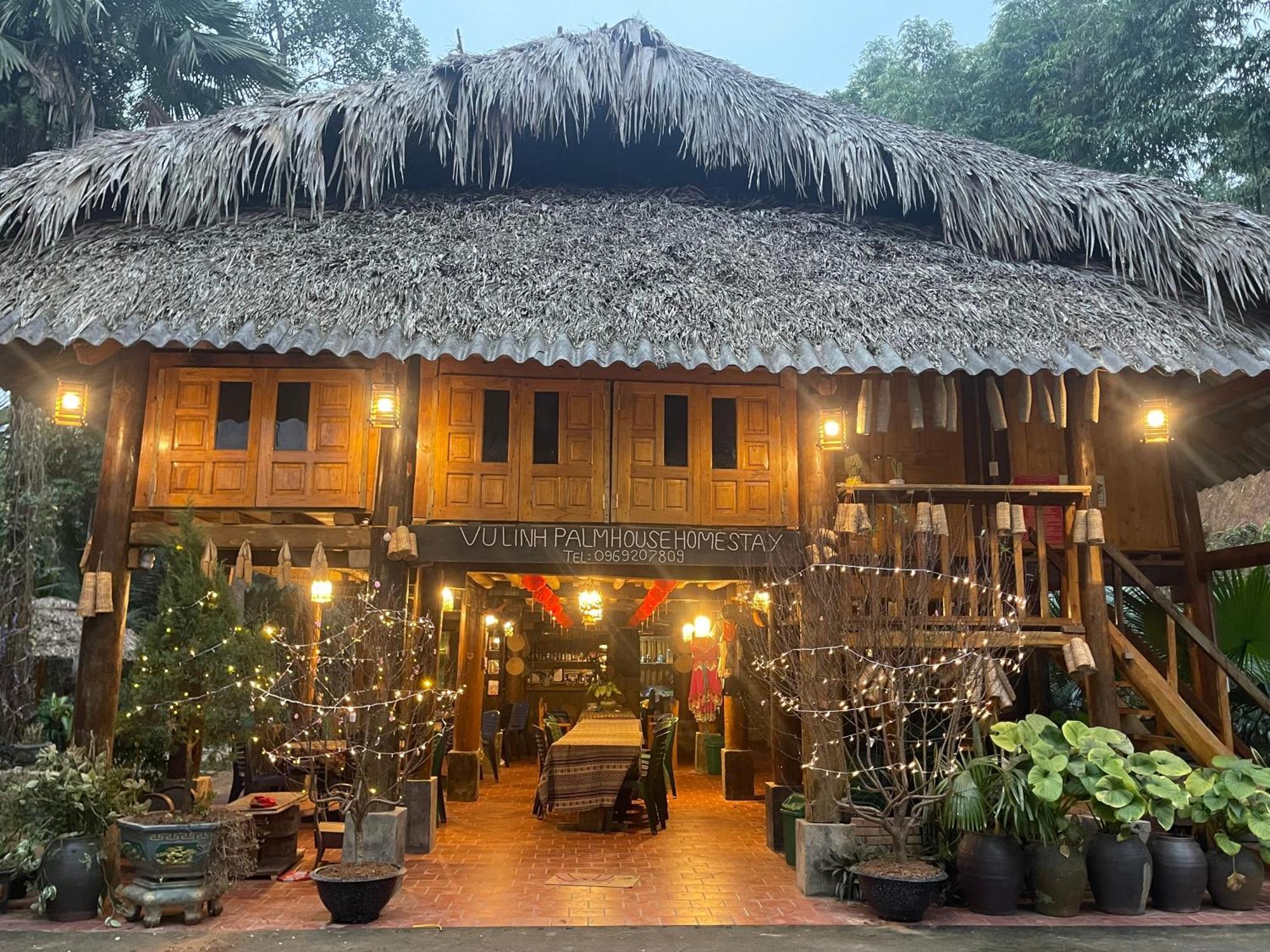 Vu Linh Palm House Homestay - Bungalow Yen Bai Εξωτερικό φωτογραφία